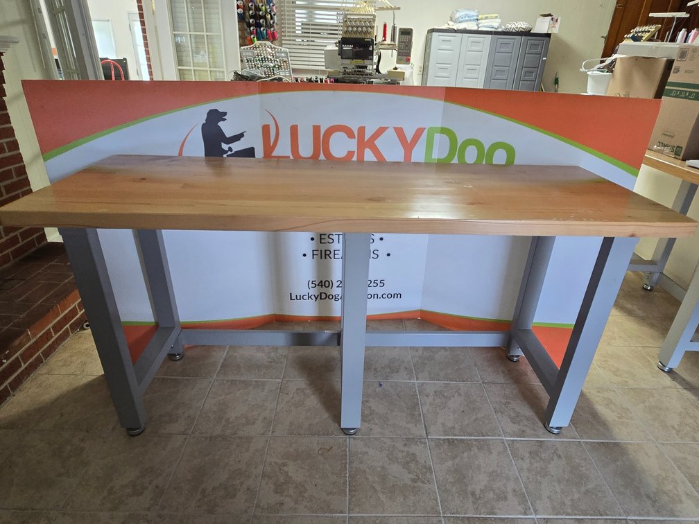 Workbench  - 37" T x 72" L x 25" D 