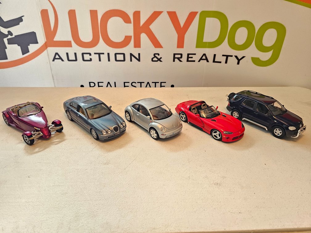 1/18th Scale Diecast Cars - 5 Included 