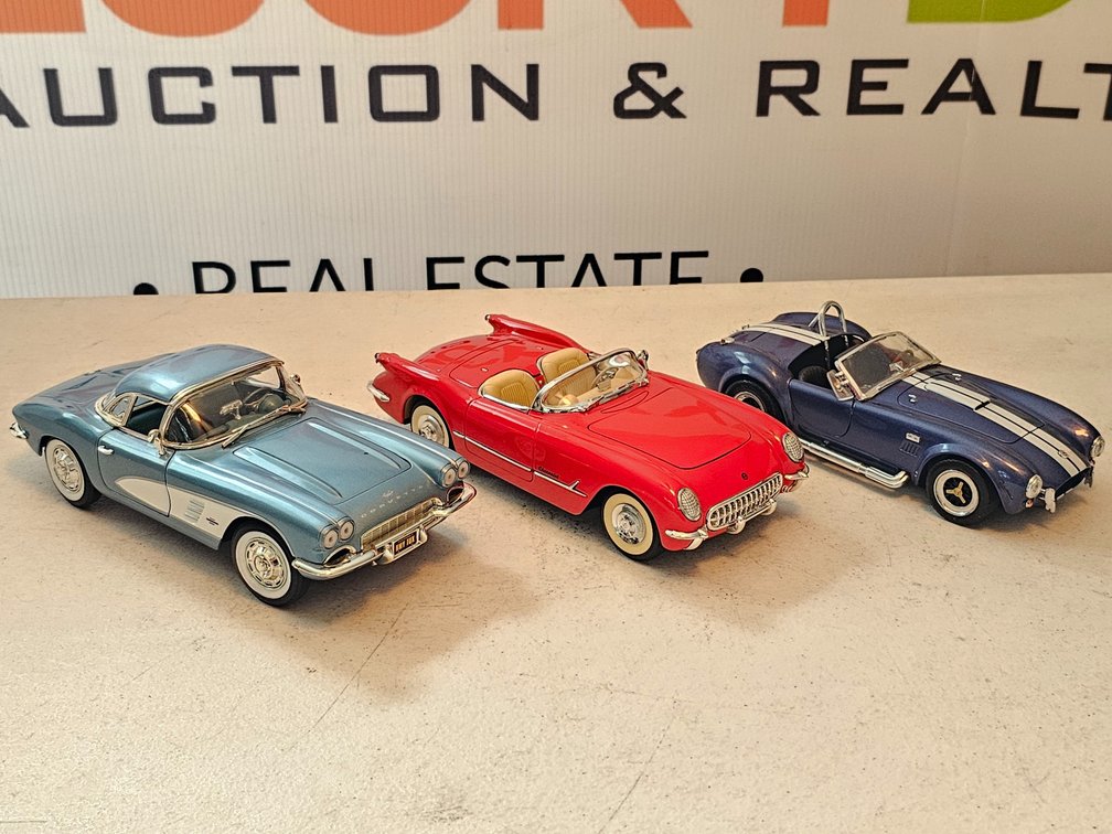 1/18th Scale Diecast Cars - 3 Included 