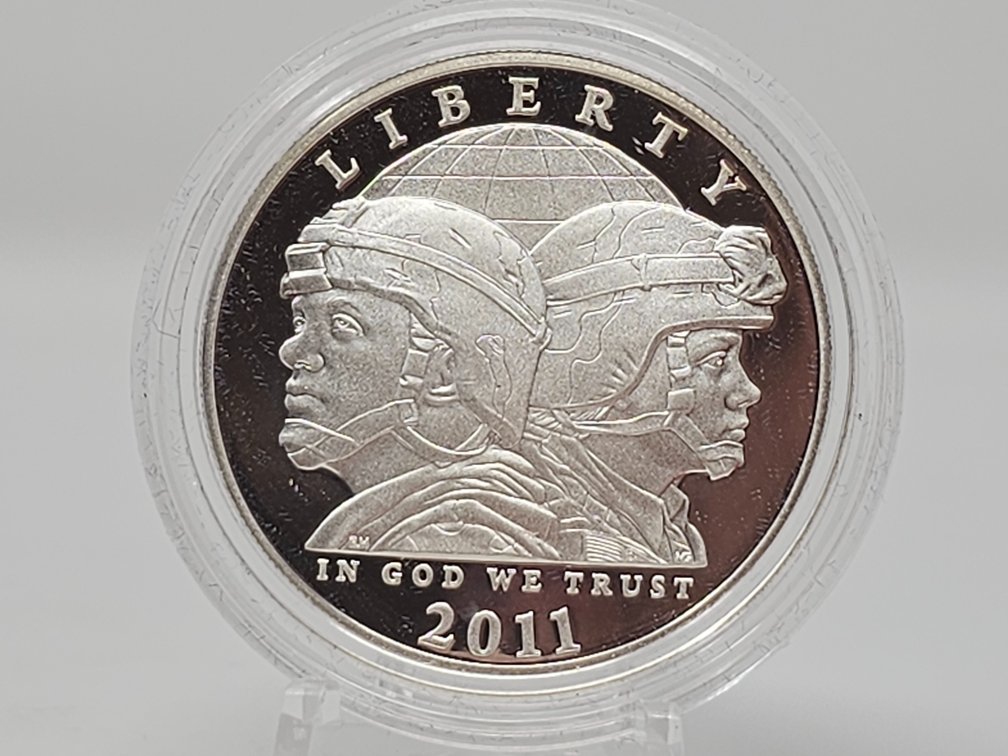 2011-P  U.S. Army Commemorative Proof Silver Dollar w/ Capsule