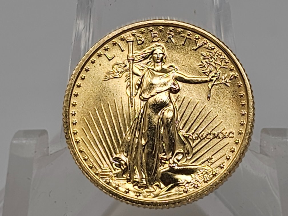 1990 Gold $5 1/10th Oz American Gold Eagle