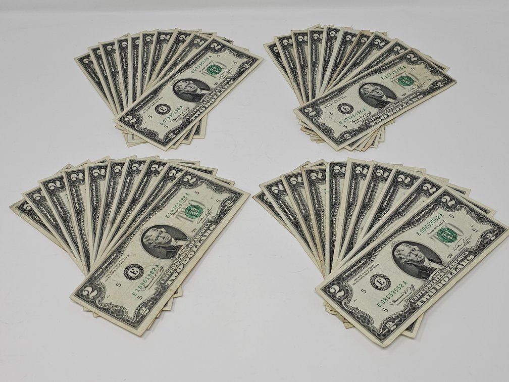 (40) 1976 $2 Dollar Notes - 40 Included 