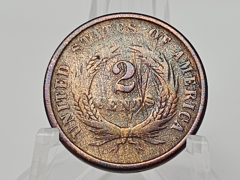 1864 2-Cent Piece - Large Motto