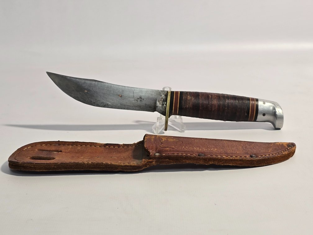 Western "Boy Scouts of America" Fixed Blade Knife w/ Sheath
