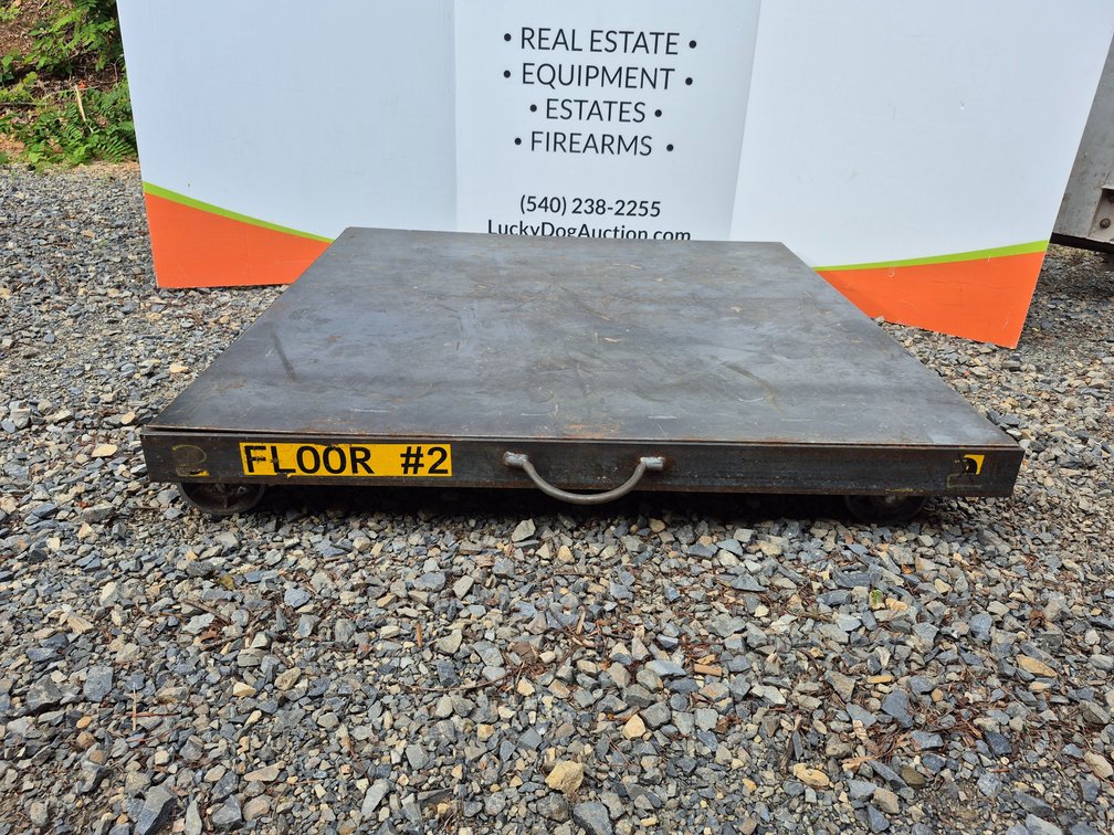 Heavy Duty Steel Dolly W/Steel Caster Wheels Measures - 7" Tall × 47.5" Wide × 47.5" Deep