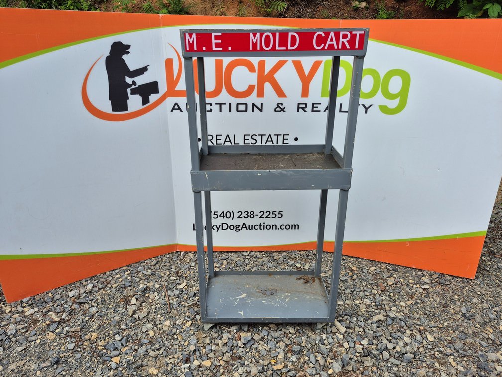 Heavy Duty Rolling Metal Cart Measures - 45" Tall × 22" Wide × 13" Deep