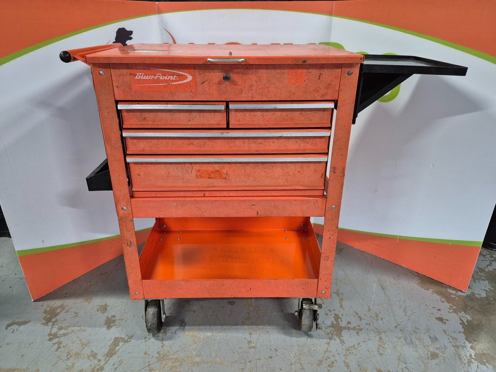 Blue-Point 4 Drawer Metal Rolling Toolbox Measures - 41.5" Tall × 34" Wide × 21" Deep 