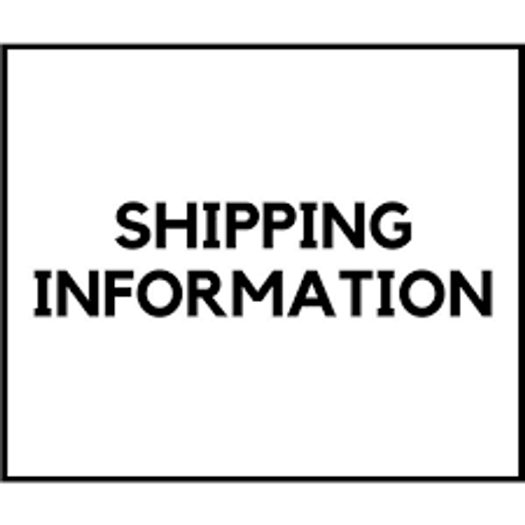 Shipping Information - Shipping is available to an FFL of your choosing
