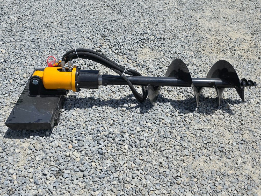 Unused GIYI Hydraulic Mini Skid Steer Auger - Fits Mini Skid Stee