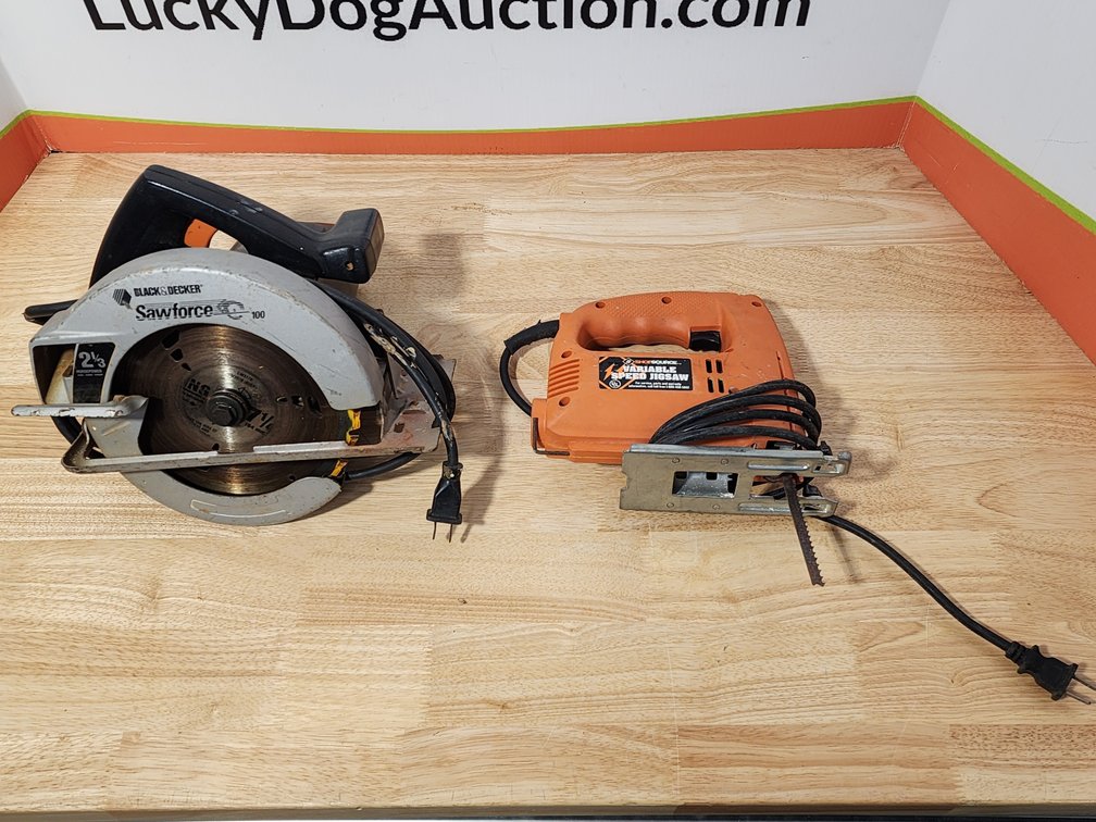 Black & Decker Sawforce 100 Corded Circular Saw - Shop Source Variable Speed Jigsaw 