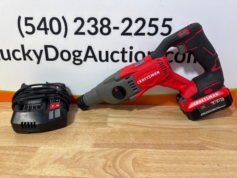 Craftsman V20 Brushless SDS Plus Hammer Drill w/ 6AH Battery and Charger 