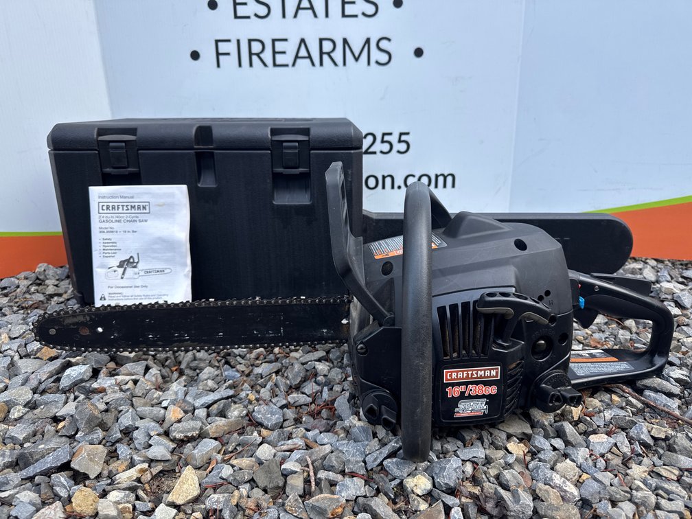 Craftsman 16” Chainsaw w/ Hard Case (Ran When Tested)
