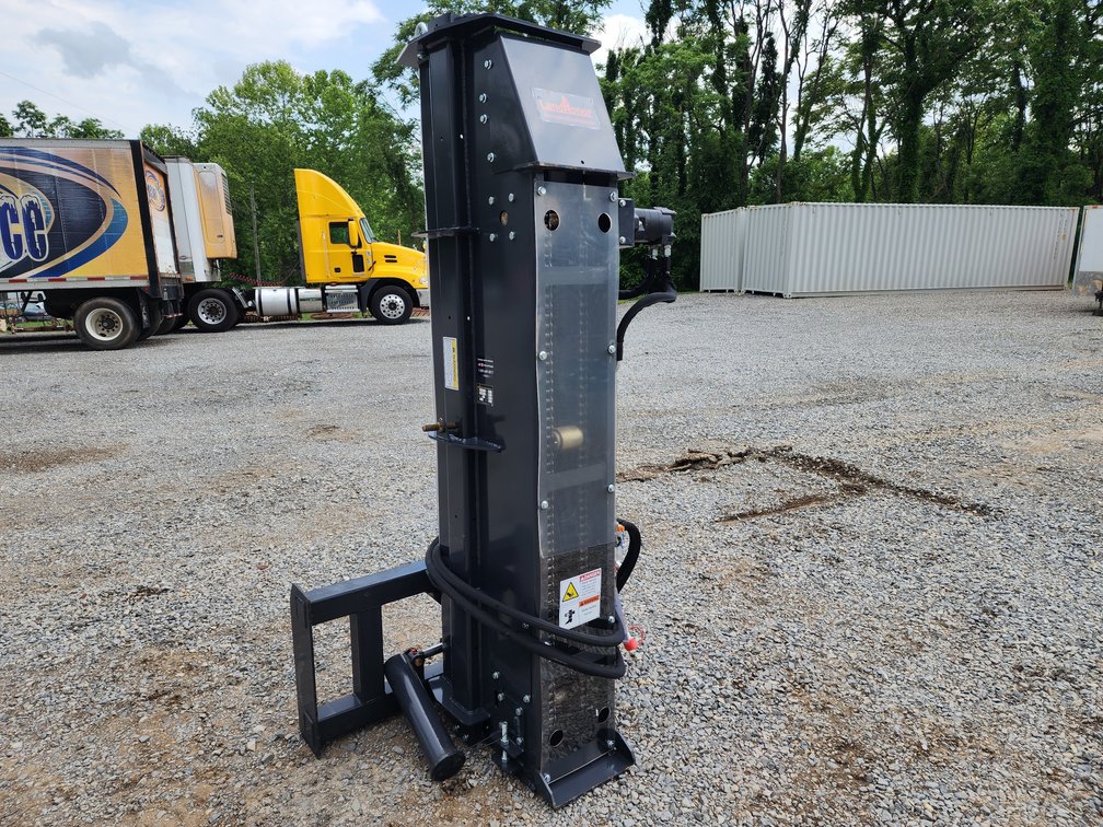 Unused Landhonor Skid Steer Concrete Post Driver - Skid Steer Quick Attach