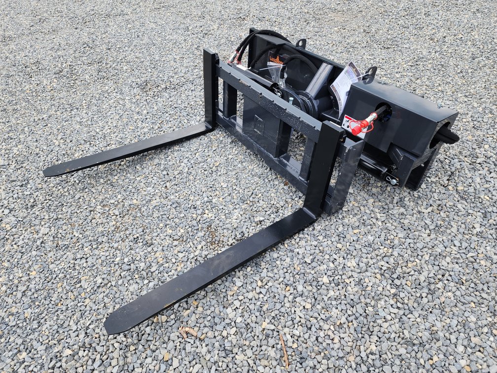 Unused Landhonor 127° Hydraulic Rotating Forks - Skid Steer Quick Attach