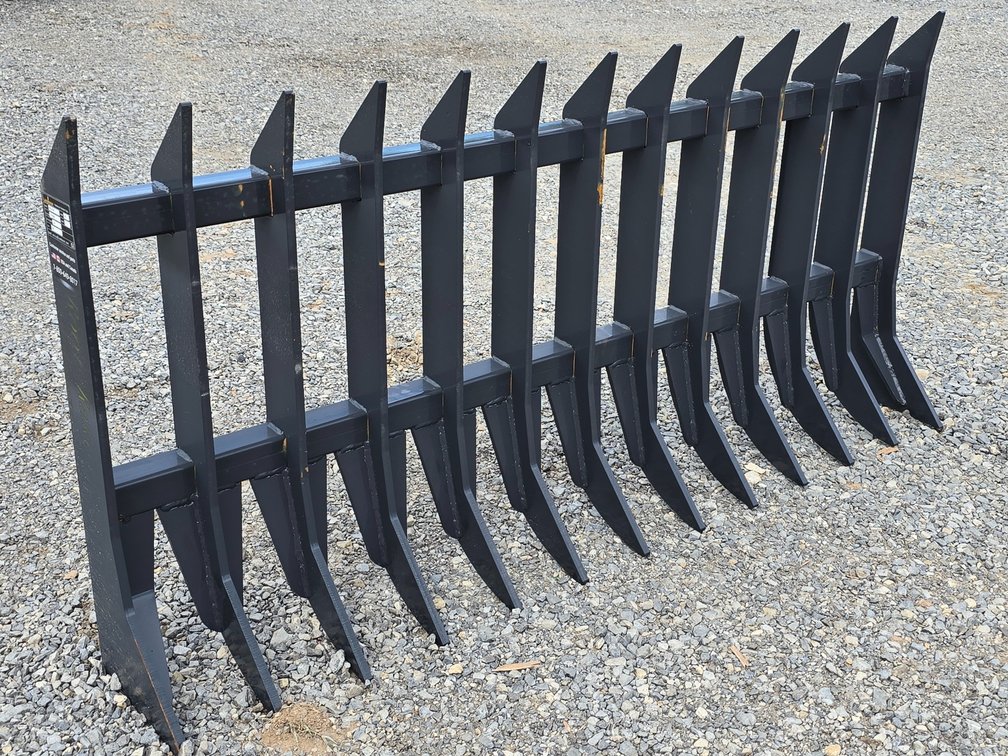 Unused Landhonor Root Rake Skid Steer Quick Attach - RTR-12-72W