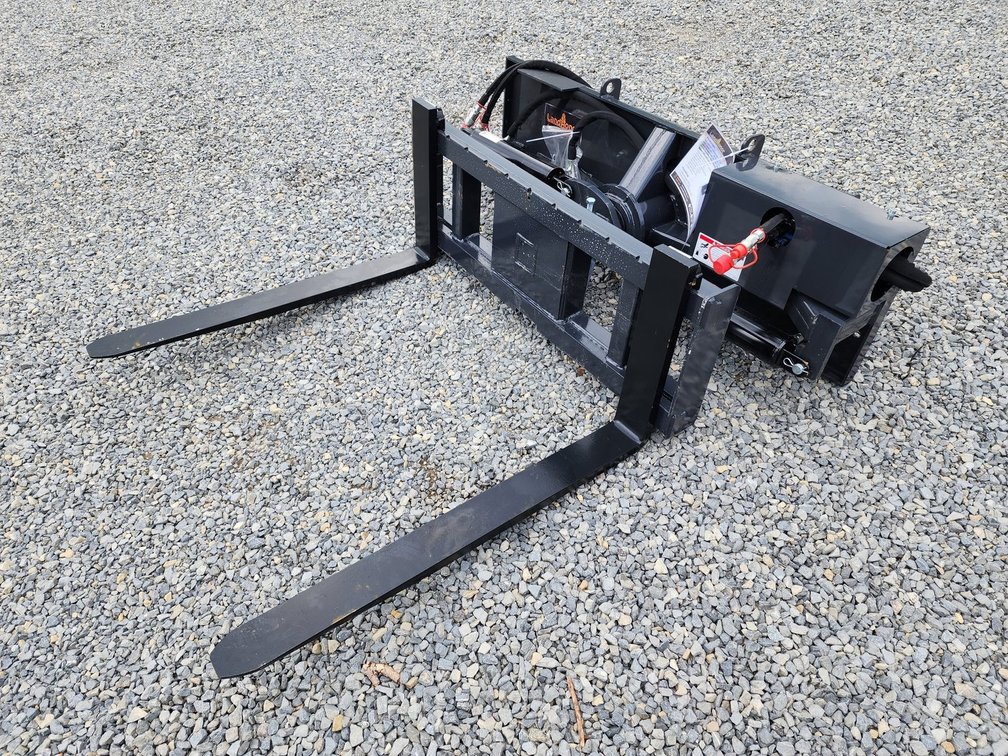 Unused Landhonor 127° Hydraulic Rotating Forks - Skid Steer Quick Attach - HRB-11-127A