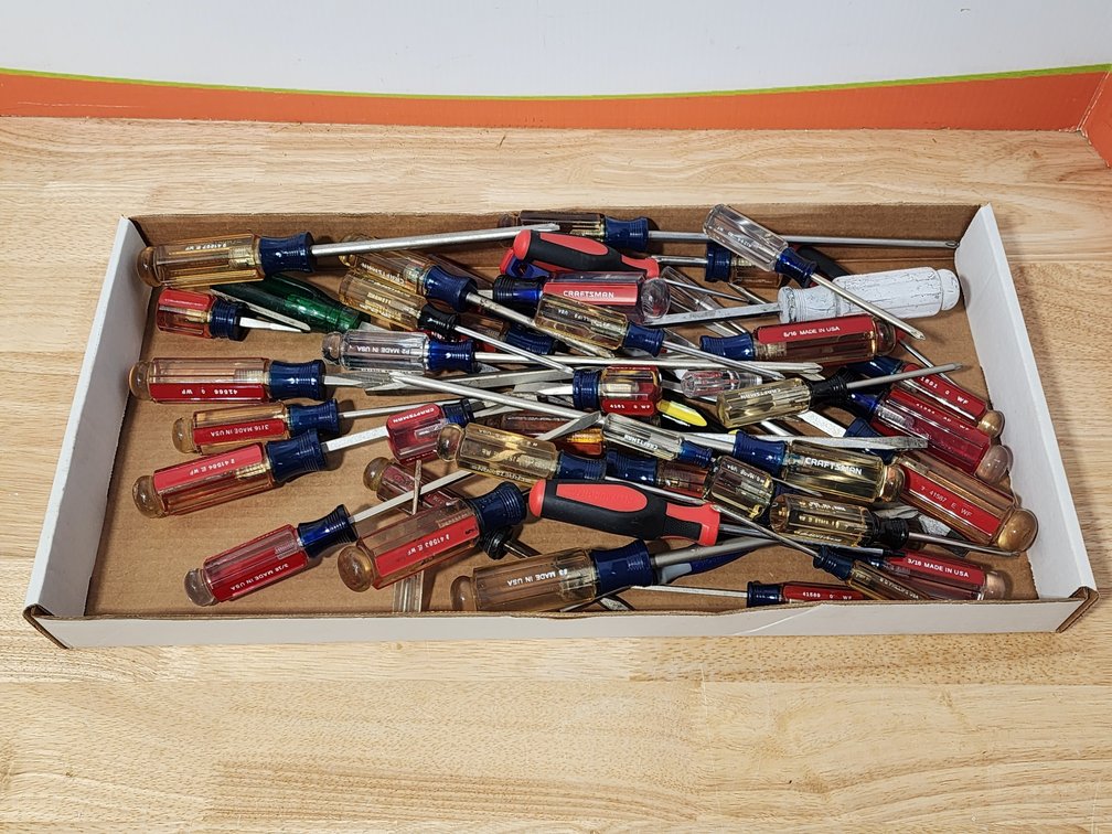 Assorted Screwdrivers Brands Include Craftsman - SK - Pittsburgh and Others 