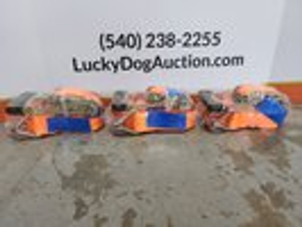 Unused ZYM 2" x 27' Ratchet Straps - (3) Included