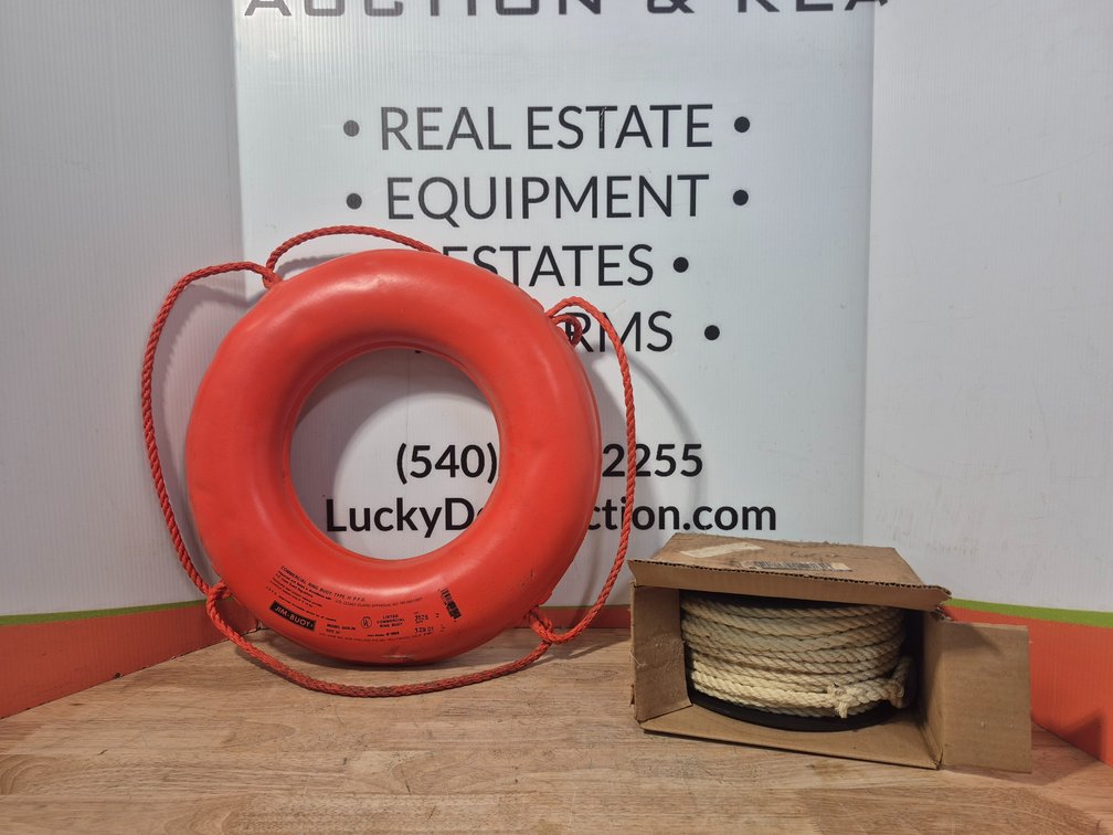 Jim-Buoy Commercial  Ring Buoy and Rope