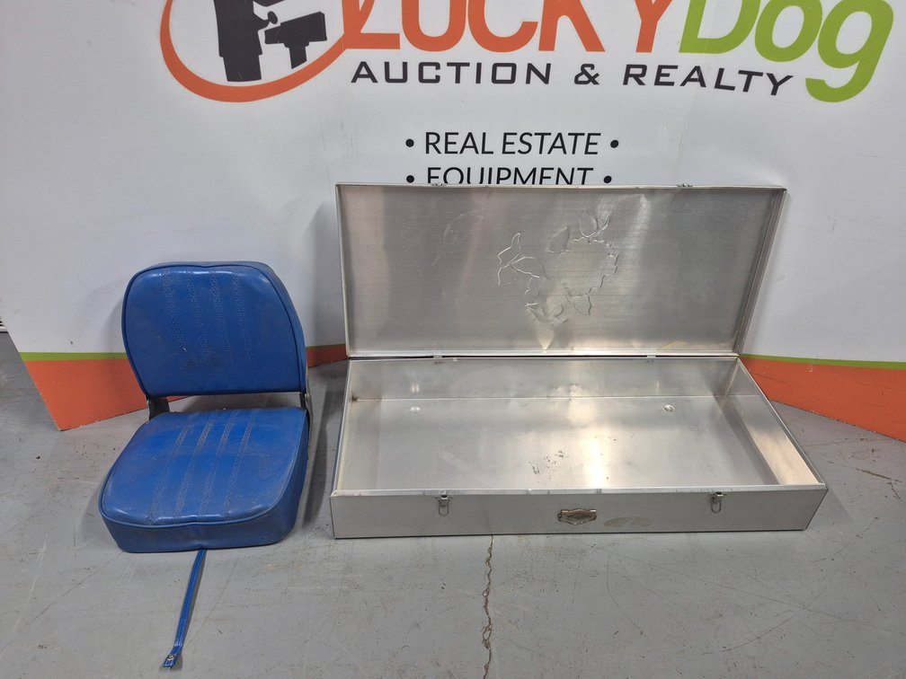 Aluminum Storage Box Measures - 6.5" Tall × 42" Wide × 18" Deep and Boat Seat