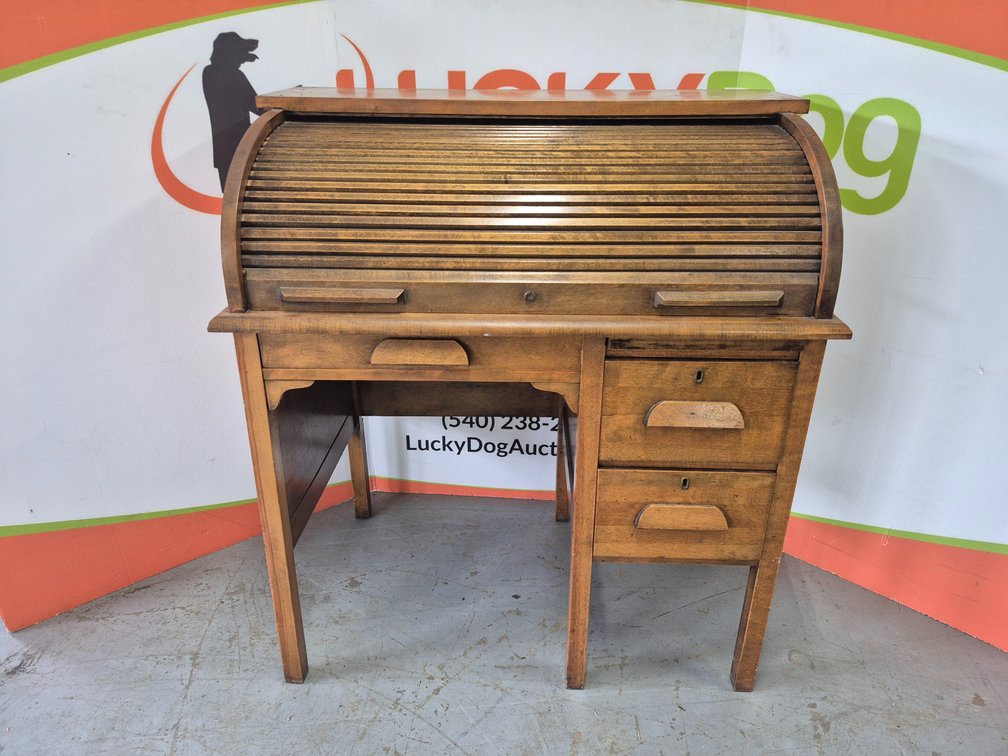 Wooden Roll Top Desk Measures - 40" Tall × 36" Wide × 22" Deep