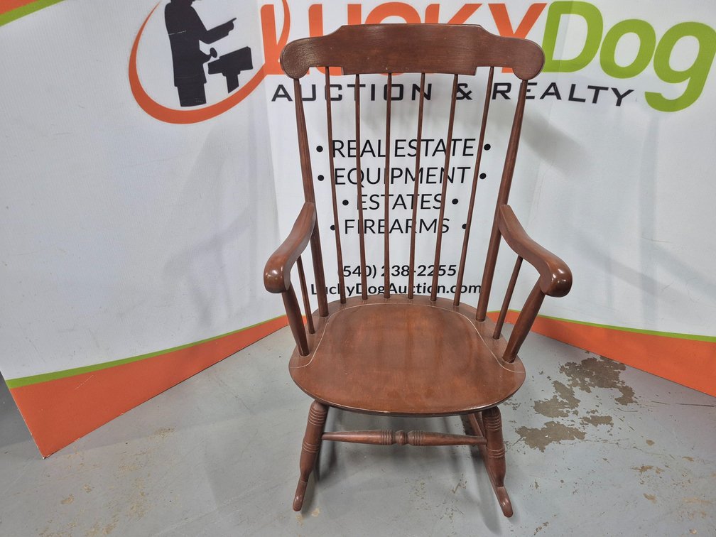 Wooden Rocking Chair Measures - 40" Tall ×  24.5" Wide × 19.25" Deep