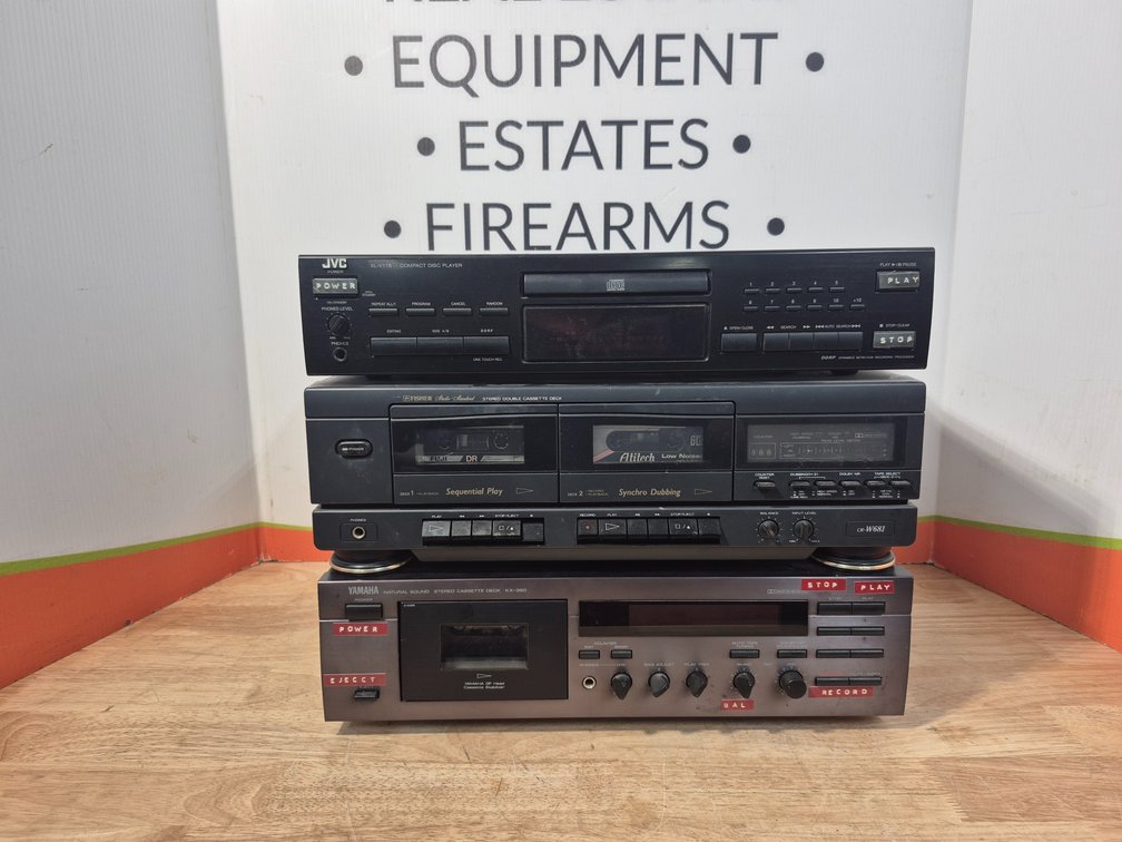 Yamaha Cassette Player - Fisher Dual Cassette Player and JVC Cd Player