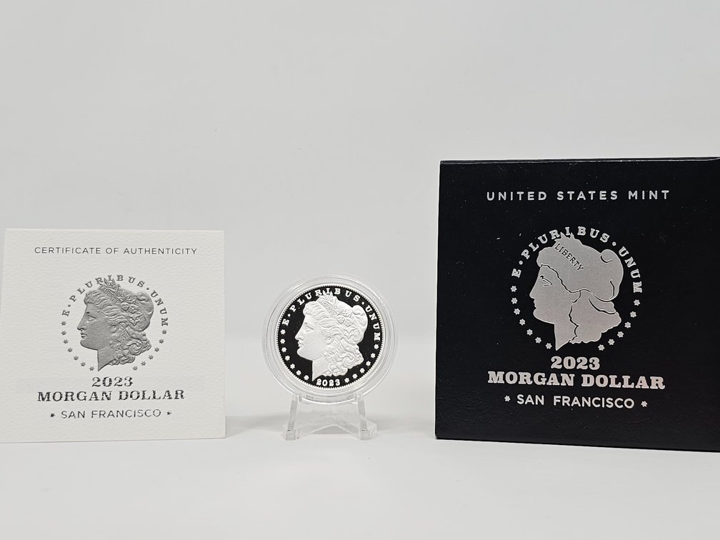 2023-S Morgan Silver w/ COA and Box 