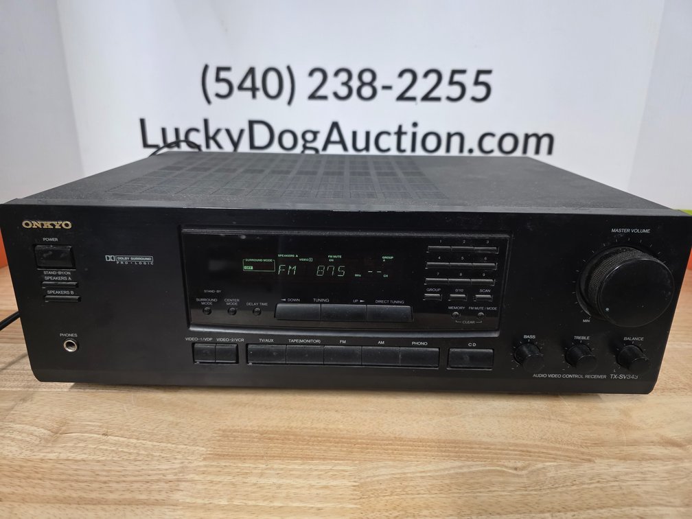 Onkyo A/V Receiver & Amplifier TX - SV343 - Powered On When Tested