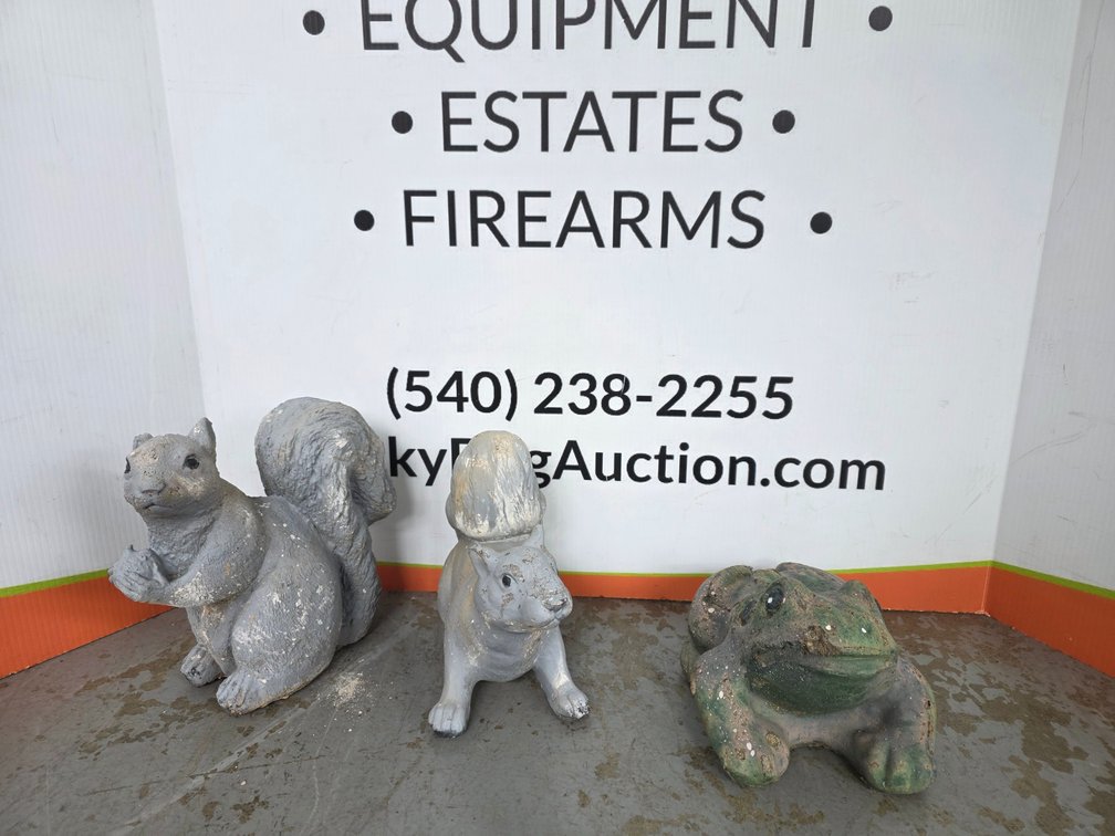 Concrete Squirrels and Frog