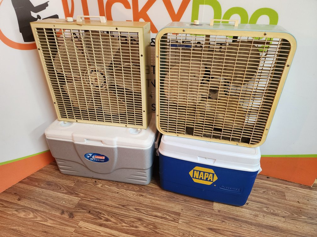 (2) Fans - (2) Coolers