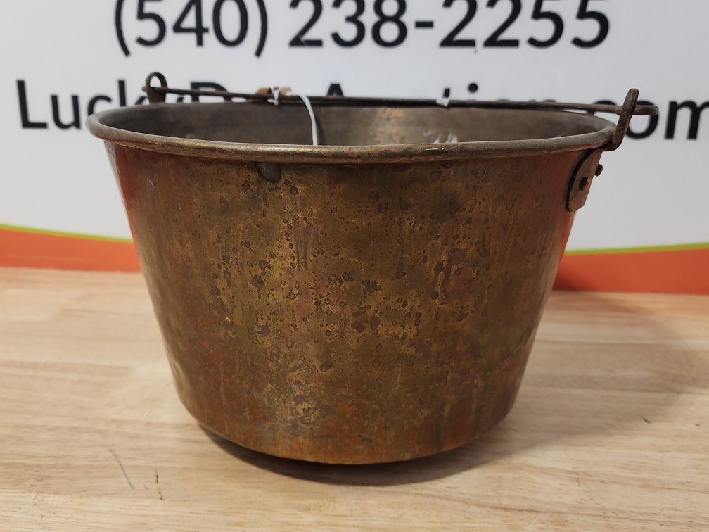 Brass Bucket Measures 6.75" Tall