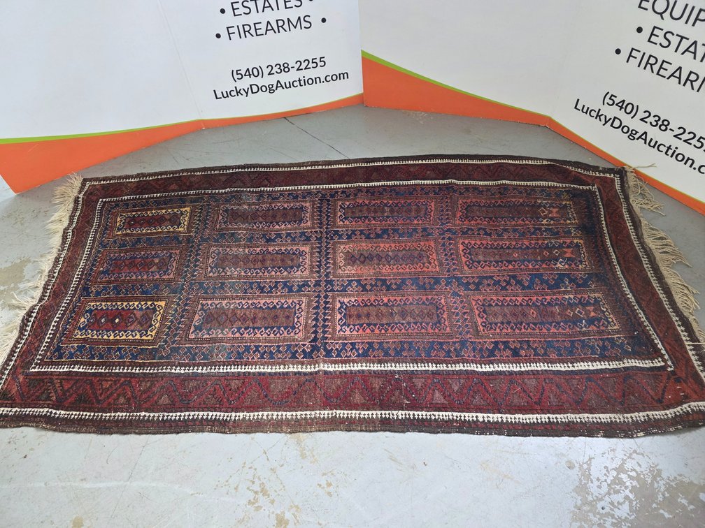 Antique Oriental Rug - Measures 7' x 45.5"