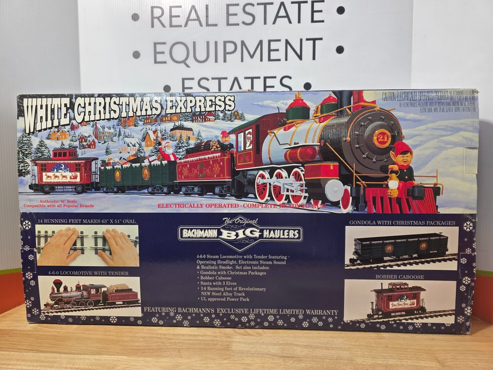 Bachmann G Scale "White Christmas Express" Train Set in Original Box