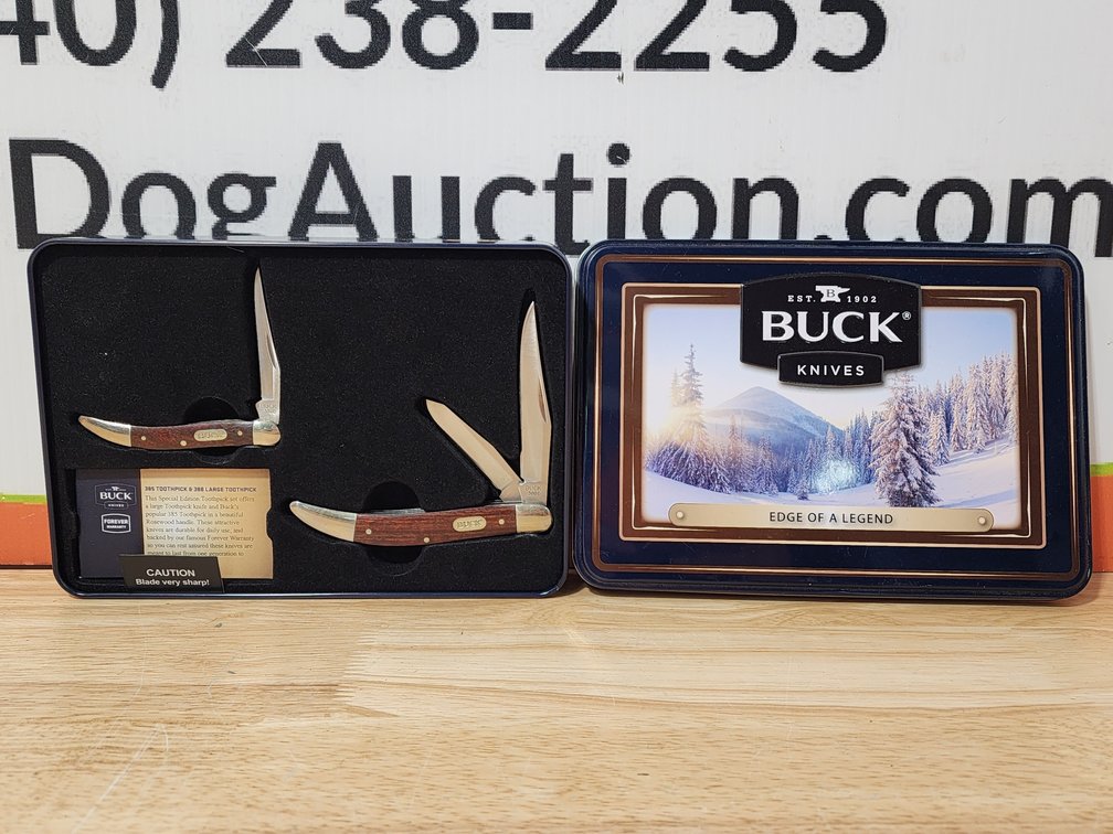 Buck Knives 2 Piece Toothpick Knife Set w/ Tin