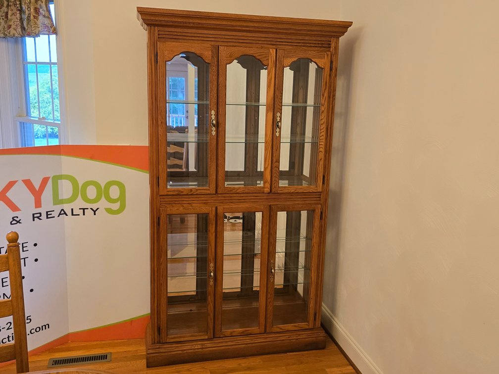 Curio Cabinet w/ Glass Shelves - Approx. 6' T x 3' W