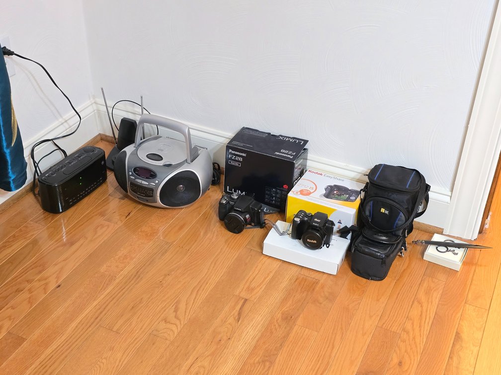 (2) Radios - Panasonic & Kodak Camera - Camera Cases