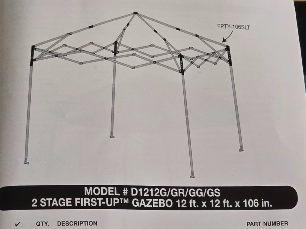 Unused 12' x 12' Pop Up Tent w/ Case