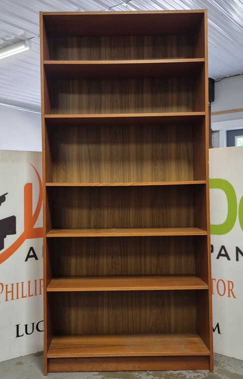 Wooden Bookshelf Measures - 76.25" Tall × 35.25" Wide × 12.25" Deep