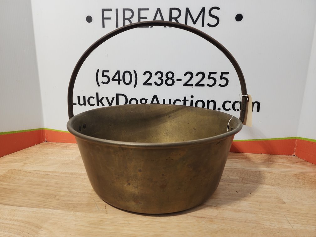Fixed Handle Brass Pail Meausres 14" Tall