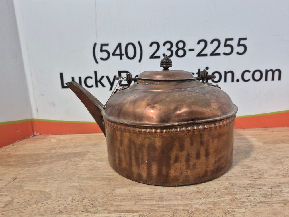 Antique Copper Kettle Measures - 8.5" × 10"