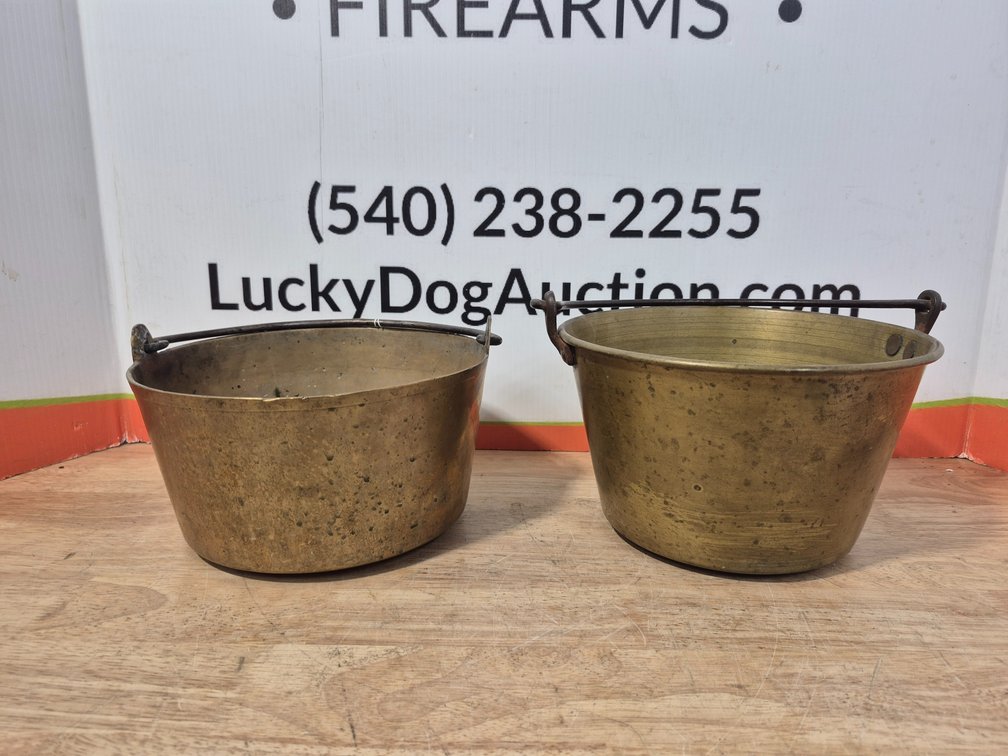Brass Pails 5"×9.5" and 5.75"×9.5" (2 Included)