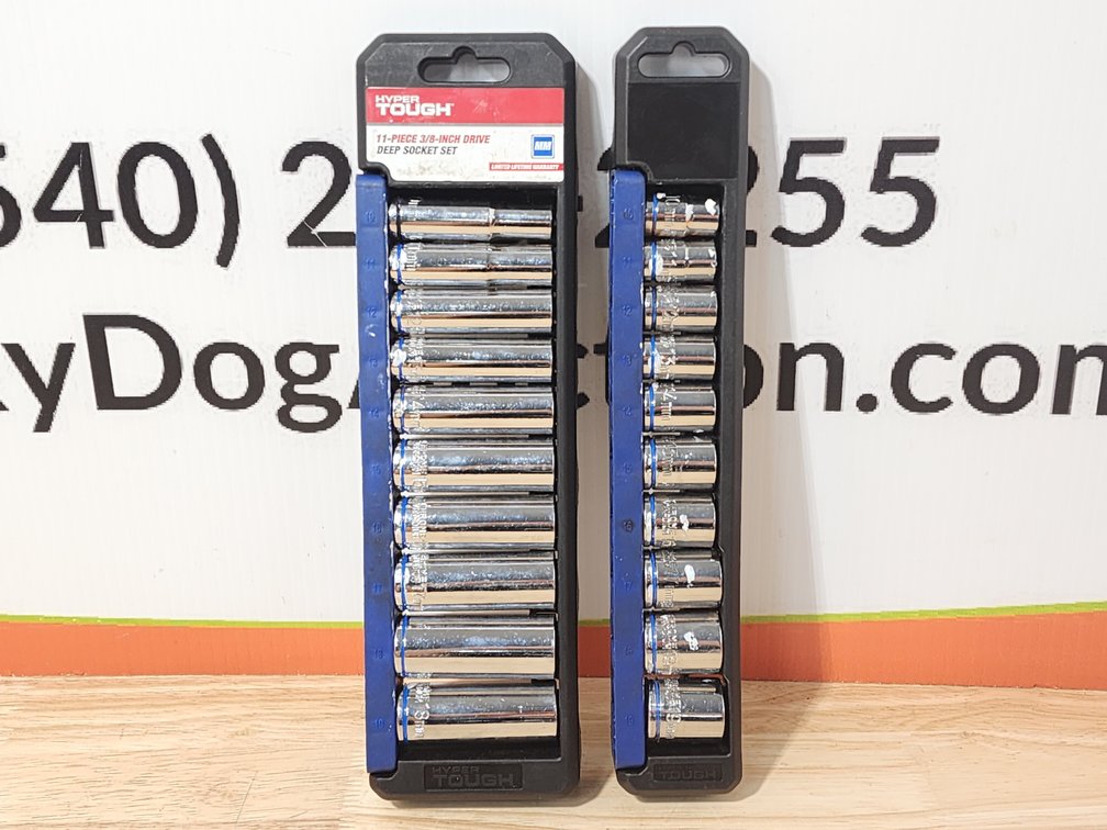 Hyper Tough 11 Piece Metric 3/8" Drive Deep Socket Set - Hyper Tough Metric Shallow Socket Set