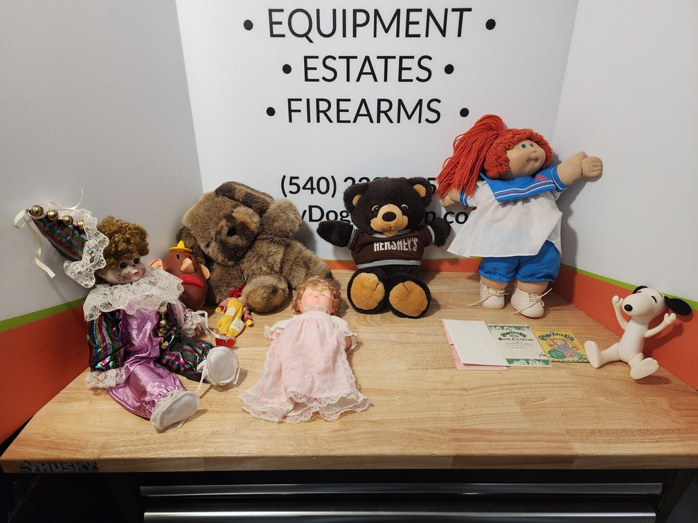 Cabbage Patch Kids Doll w/ Papers - Hershey Bear - Clown Doll - Snoopy Toy and More 