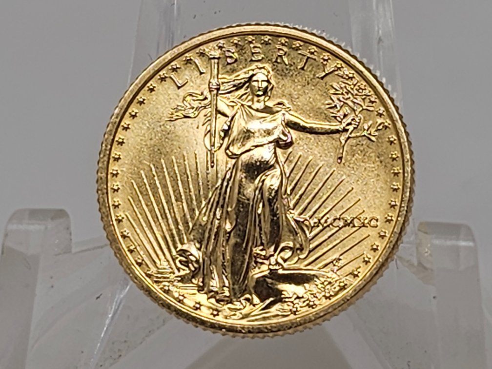 1990 United States $5 Dollar 1/10th Oz Gold Coin