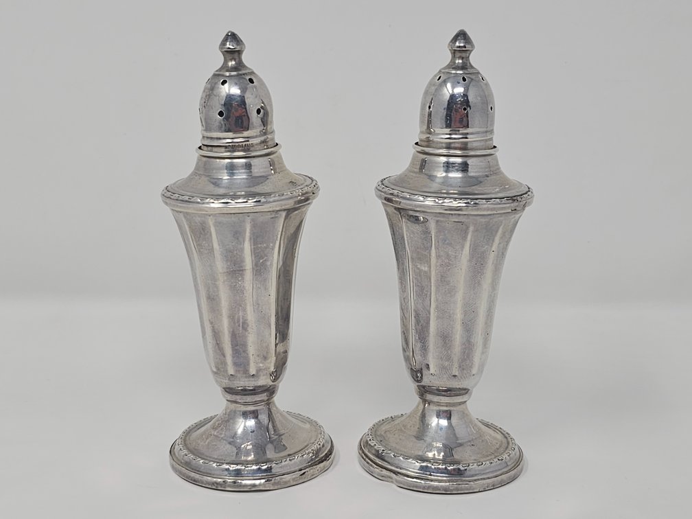 Sterling Silver (Weighted) Salt & Pepper Shackers 