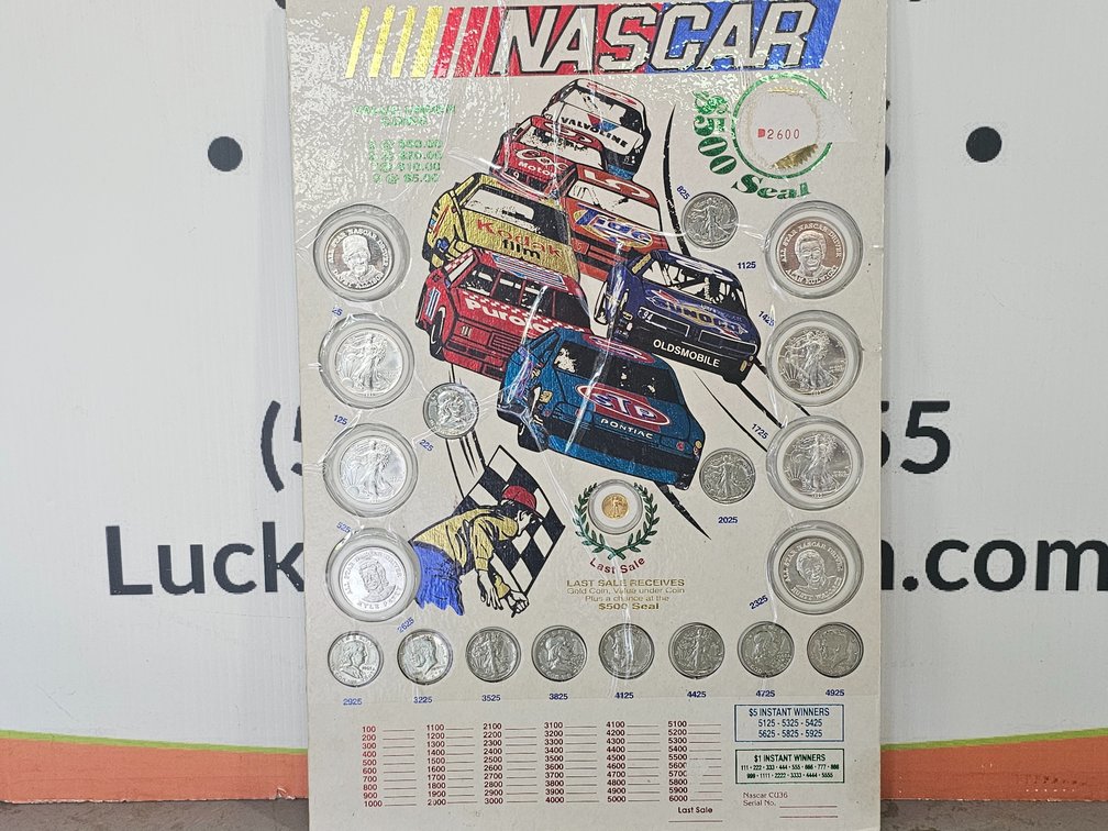 Silver/Gold Coin Board - Read Description For List Of Coins Included