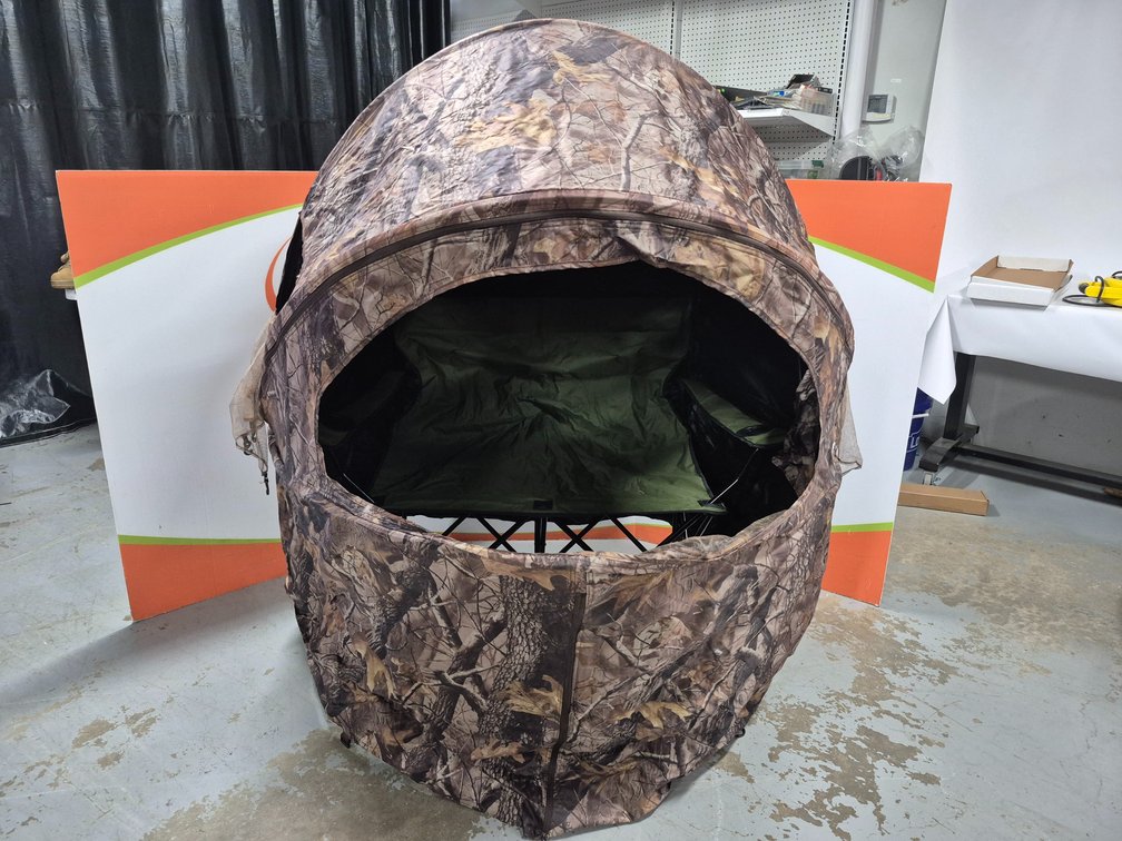 Folding Deer Stand W/Built-In Seats Measures - 60" Tall × 48" Wide × 48" Deep
