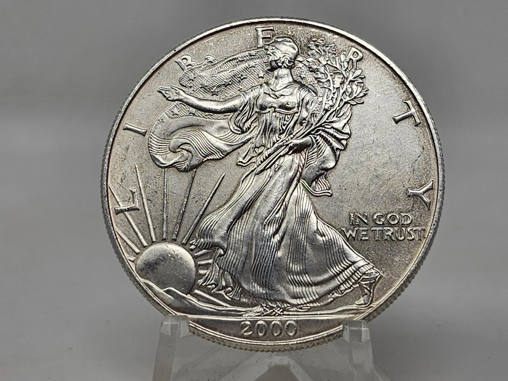 2000 American Silver Eagle 1 Oz .999 Silver Dollar