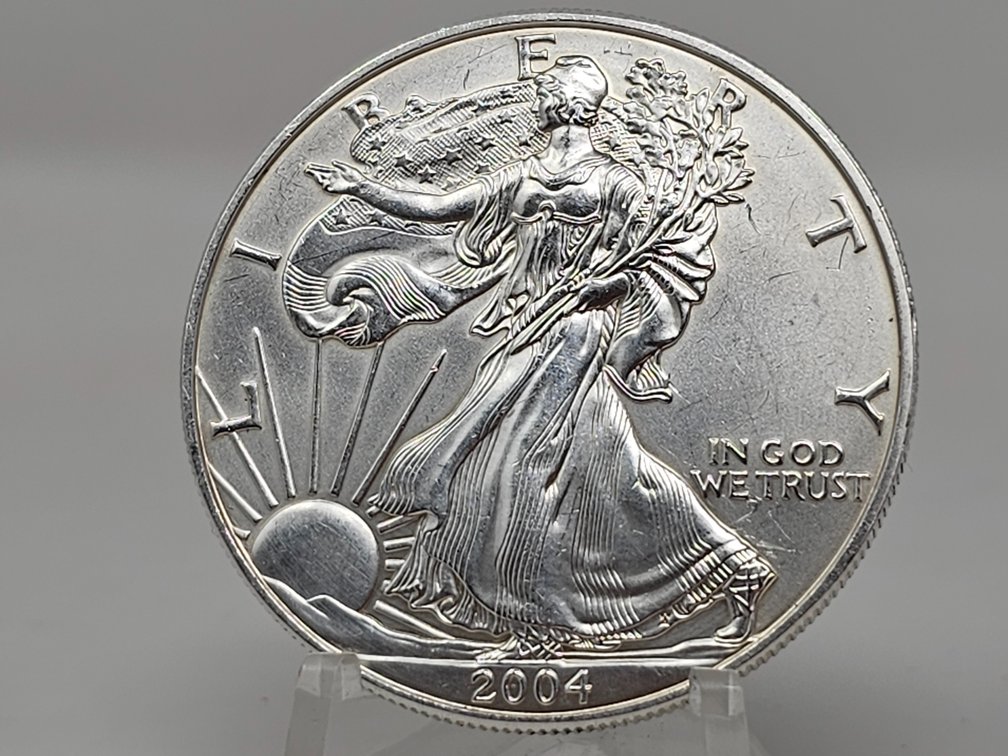 2004 American Silver Eagle 1 Oz .999 Silver Dollar